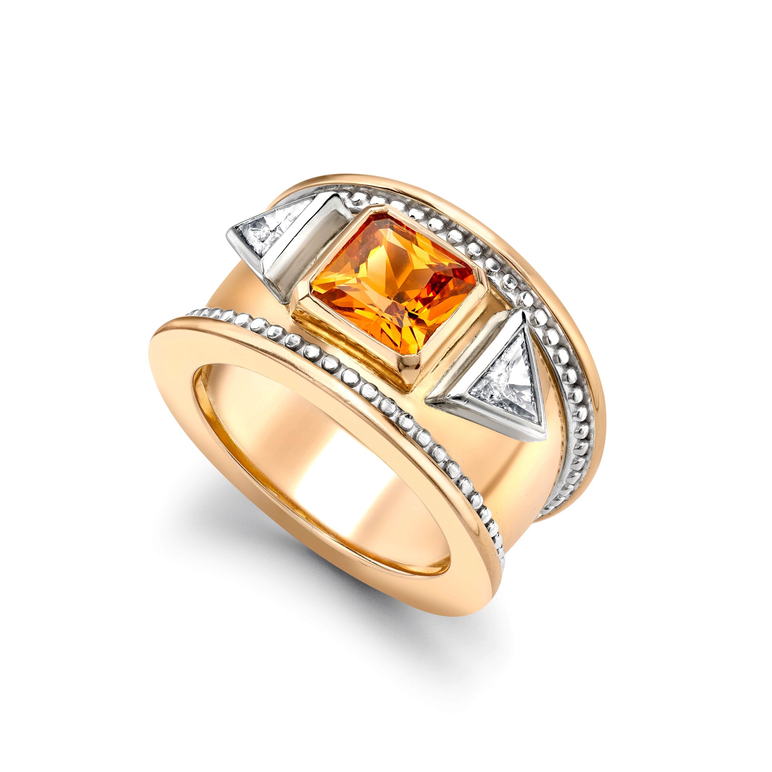 Mandarin Garnet Bombé Ring