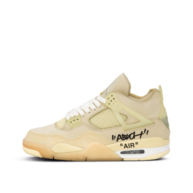 Nike Air Jordan 4 Off-White signed by Virgil Abloh, US9.5