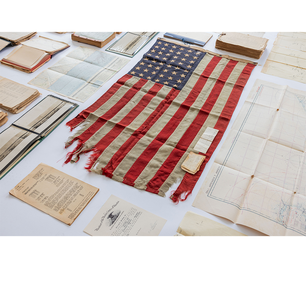 D-Day Flag | 1940s, one of the first flags flown during Operation Neptune and the earliest known flag from D-Day to ever surface for sale. - Image 12