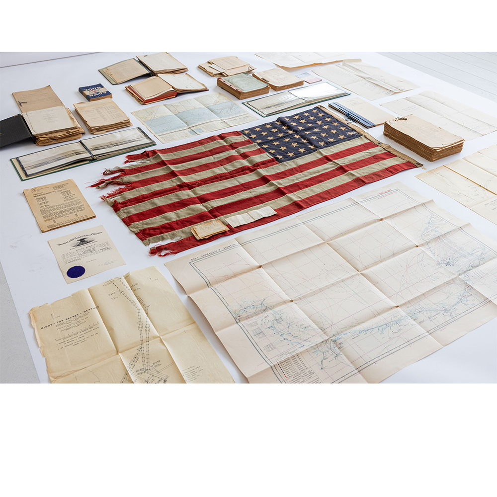 D-Day Flag | 1940s, one of the first flags flown during Operation Neptune and the earliest known flag from D-Day to ever surface for sale. - Image 13