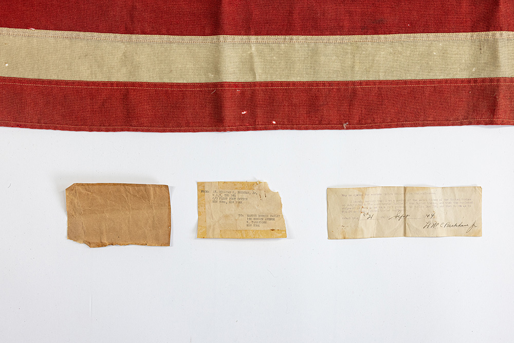 D-Day Flag | 1940s, one of the first flags flown during Operation Neptune and the earliest known flag from D-Day to ever surface for sale. - Image 5
